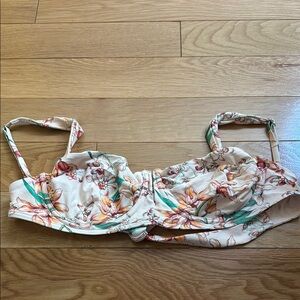 Monday Swimwear adjustable bathing suit top Floral Bikini Top with Straps